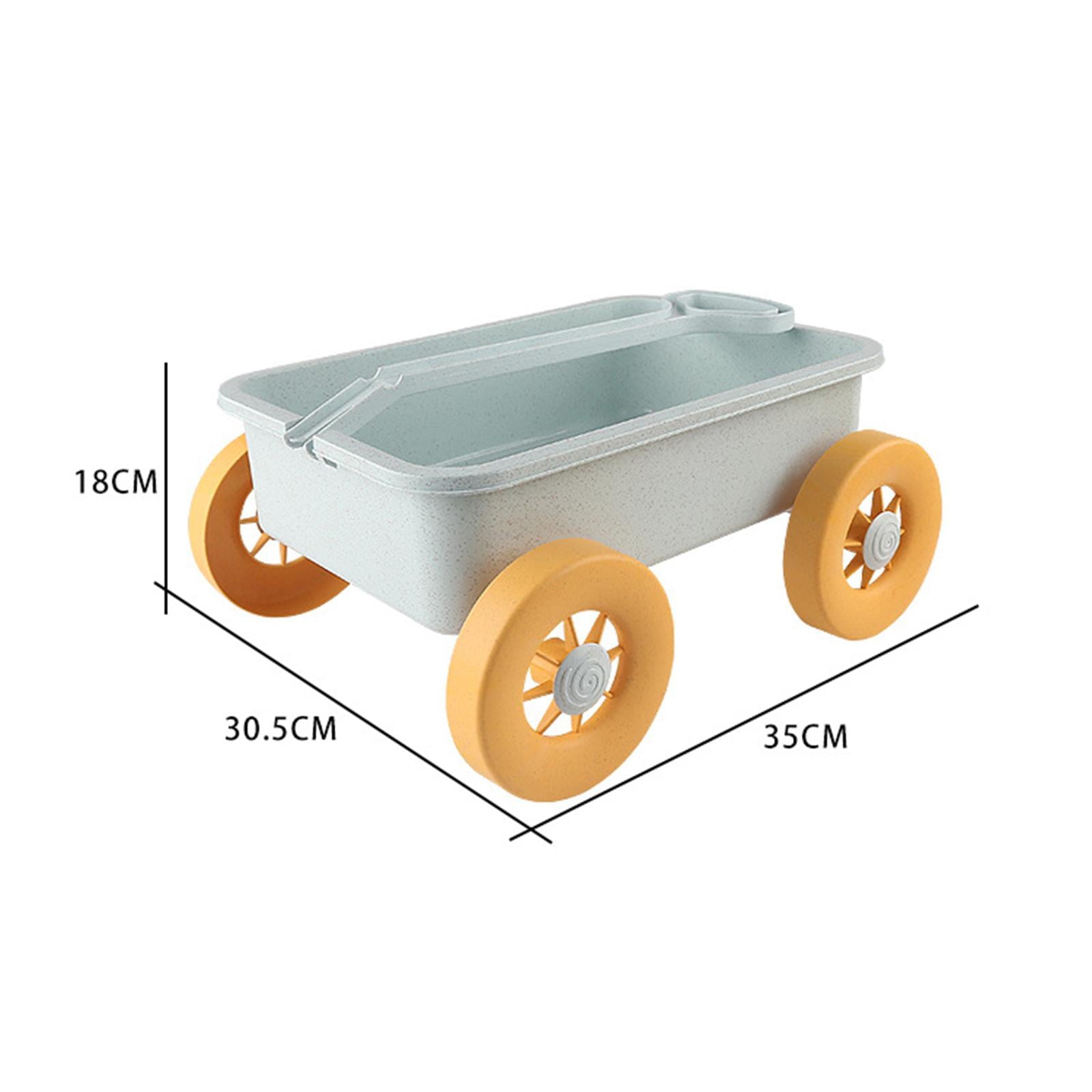 Wagon Beach Toy Cart,Play Motor Vehicles Outdoor Toy,Wheelbarrow Small Wagon Toys,Garden Wagon Tools Toy for Holding Small Toys