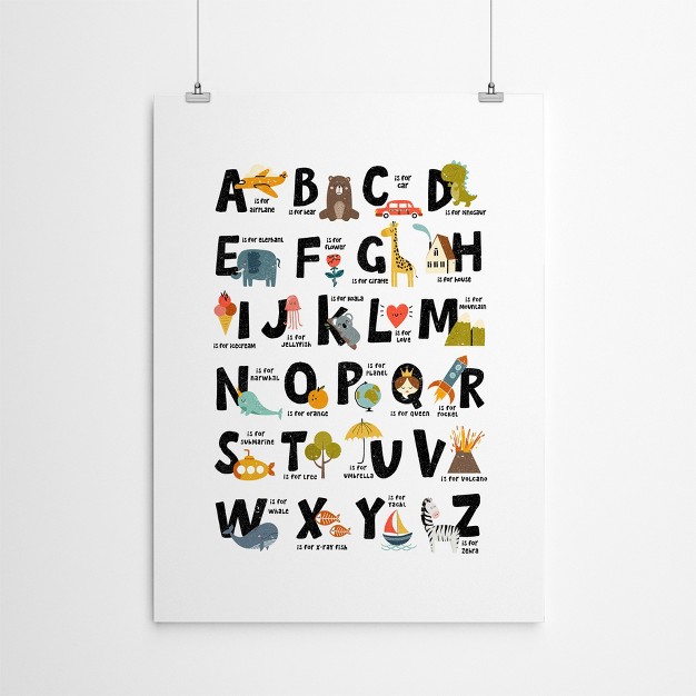 Americanflat Educational Alphabet By Elena David Poster