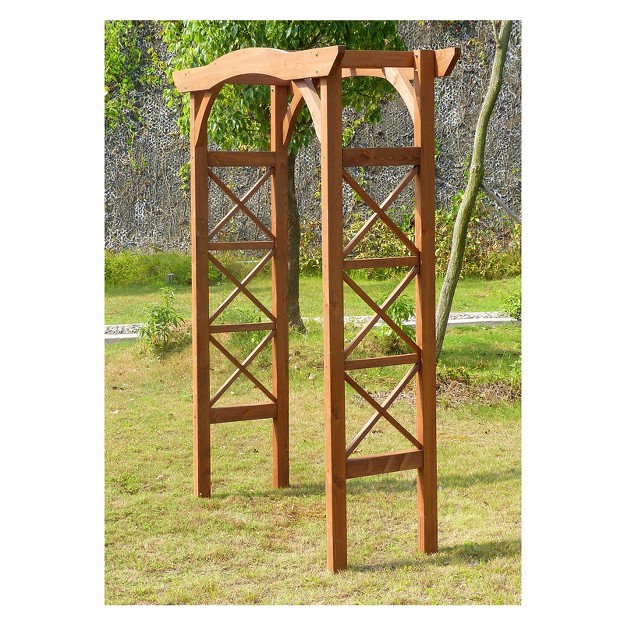 7 x27 Canadian Hemlock Weatherproof Arbor Natural Merry Products