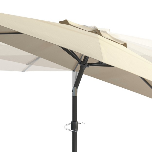 10 x27 Wind Resistant Tilting Patio Umbrella Corliving