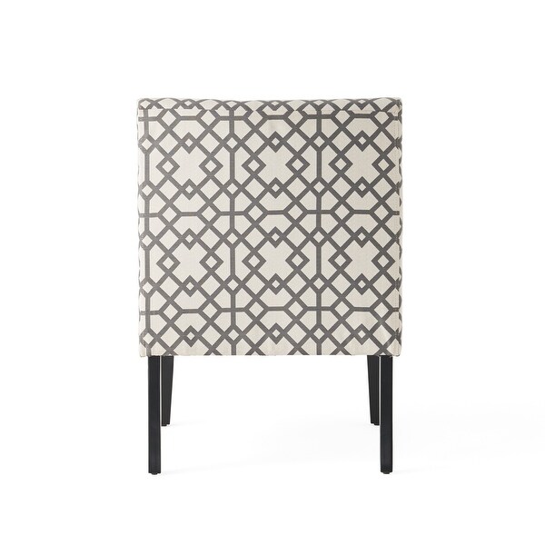 Kassi Geometric Pattern Accent Chair by Christopher Knight Home - 22.50 L x 29.50 W x 32.00 H