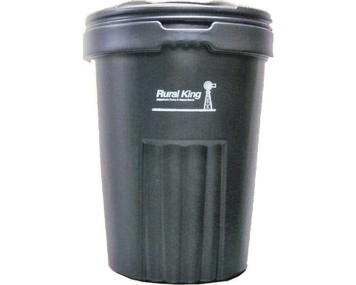 Rural King 32 Gallon Plastic Garbage Can with Lid - 30PRK