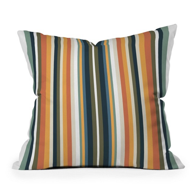 Sheila Wenzel Ganny Mid Century Stripes Outdoor Throw Pillow Deny Designs