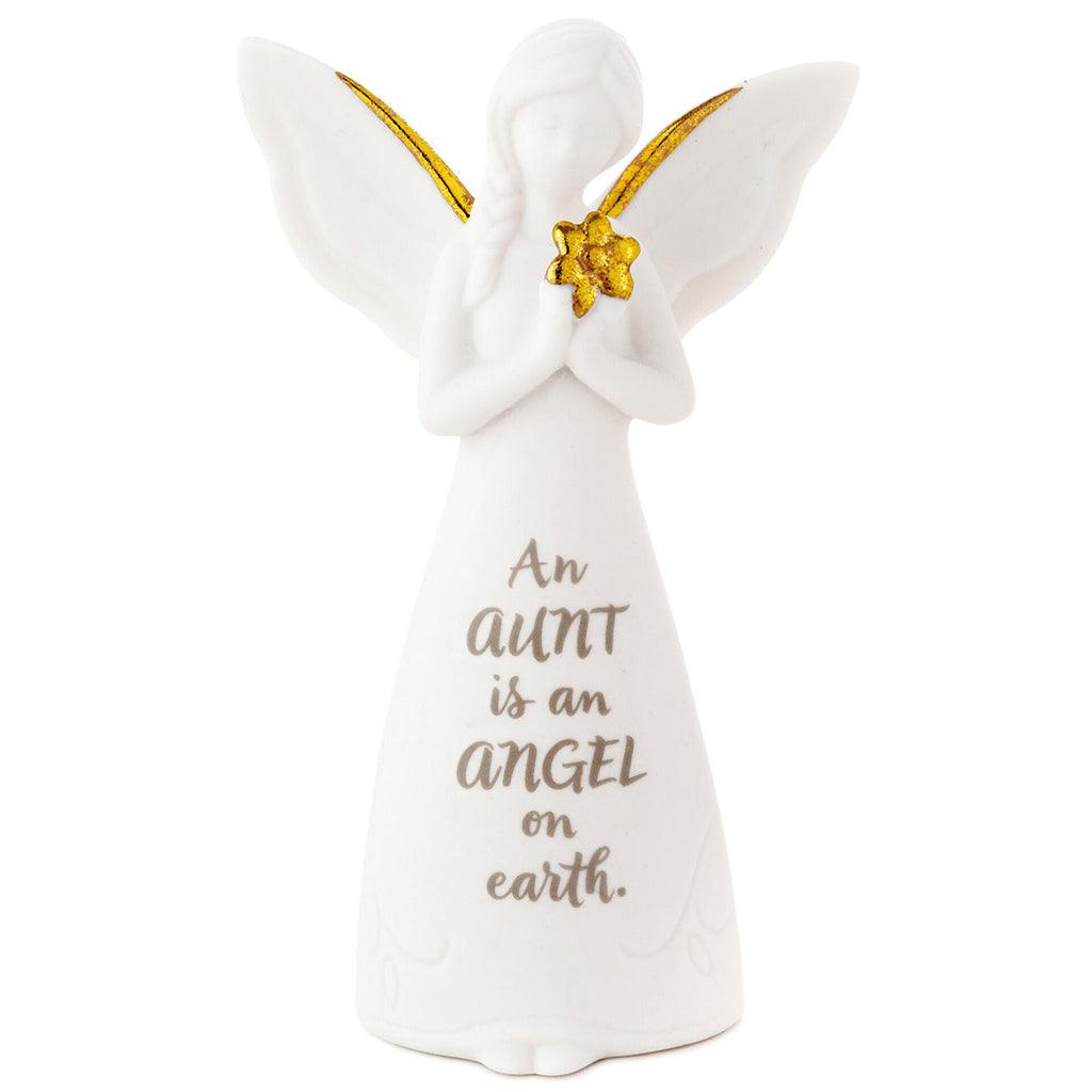 Hallmark  Angel on Earth Aunt Mini Angel Figurine, 3.75