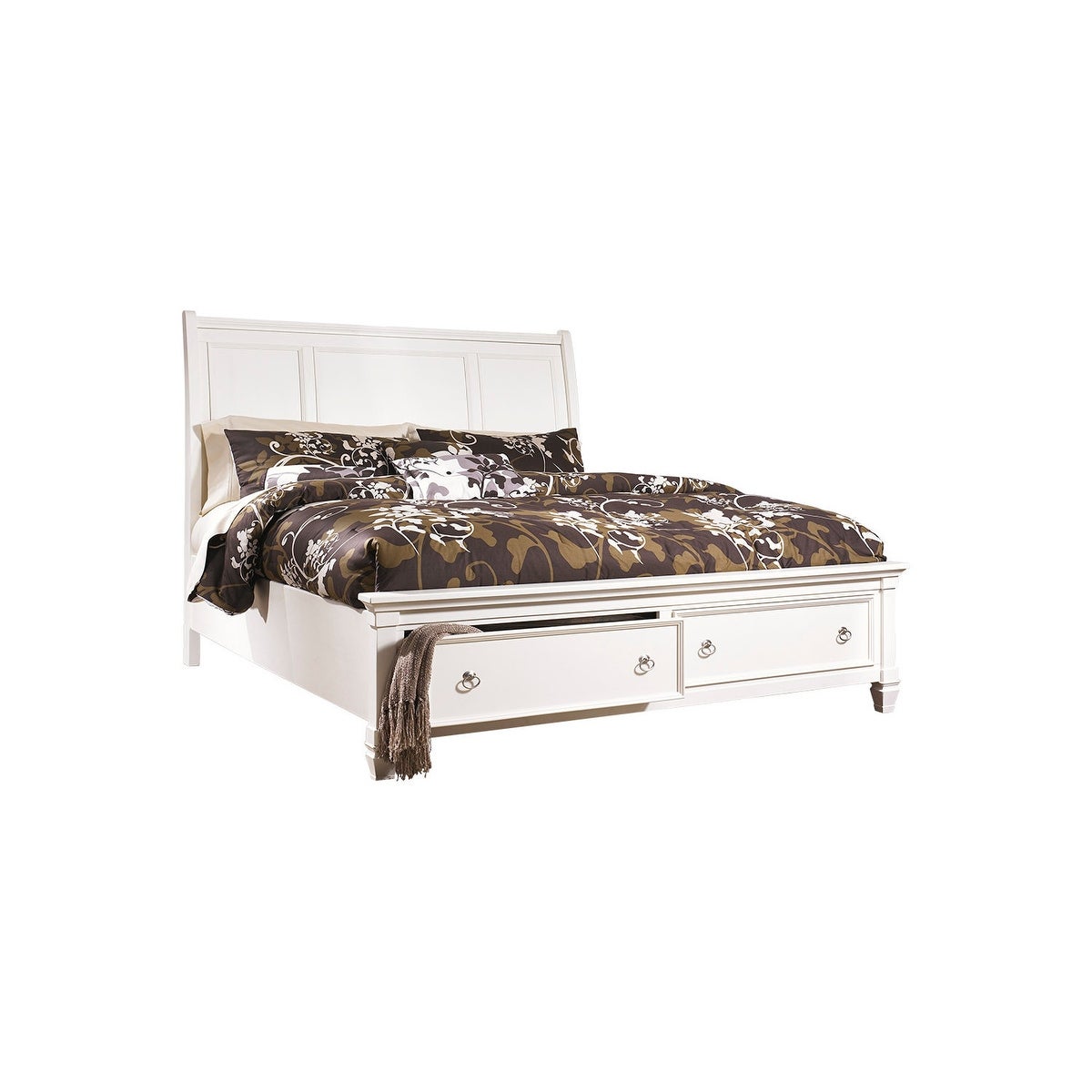 Prentice King/California King Sleigh Headboard - White - - 26426734