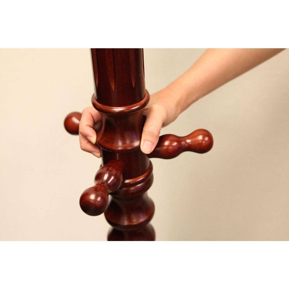 Homecraft Furniture Cherry 12-Hook Coat Rack JW302-C