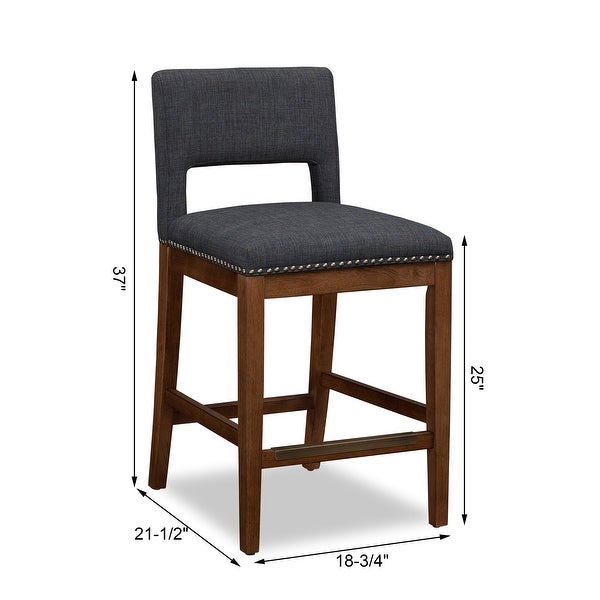 Robbins Dark Grey Counter Stool by Greyson Living