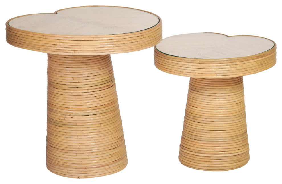 Felicia Lilypad Side Table   Tropical   Side Tables And End Tables   by TOV Furniture  Houzz