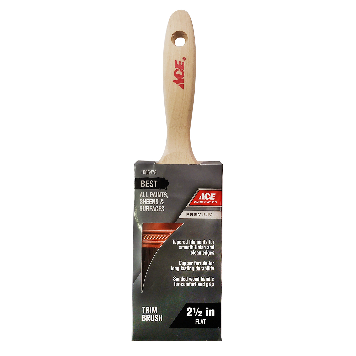 Ace Best 2-1/2 in. Flat Paint Brush