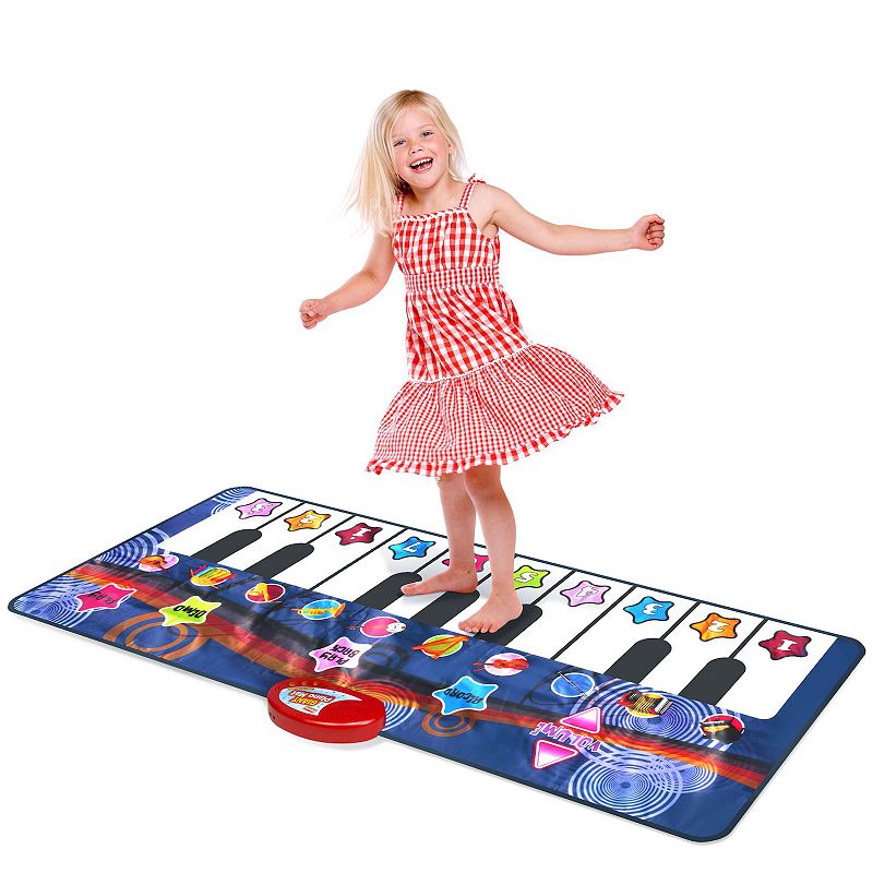 Electronic Piano Dance Mat for Kids Step on Keyboard Music Gift Toy for Girls and Neutral