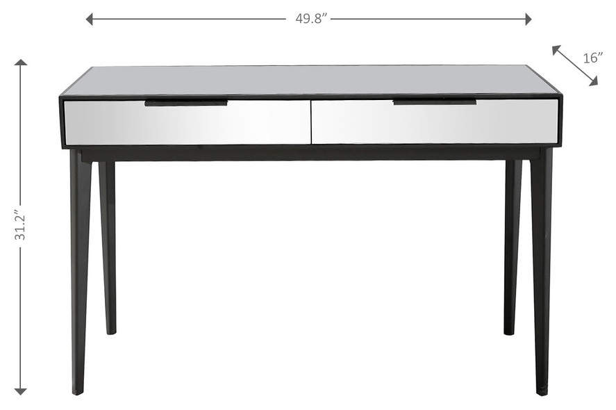 Smokey Grey Console Table   Midcentury   Console Tables   by HomeRoots  Houzz