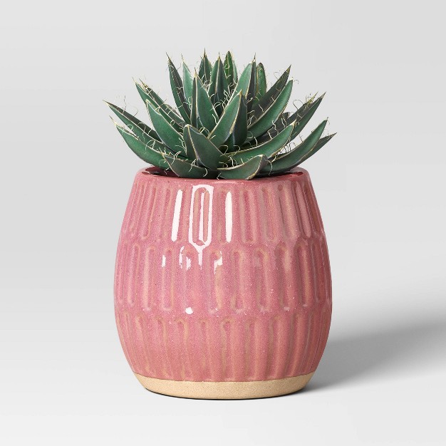 Reactive Glaze Ceramic Indoor Outdoor Planter Pot