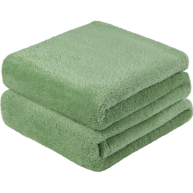 Fleece Shaggy Throw Blanket Lightweight Plush Microfiber for Sofa Couch Bed King 90x108