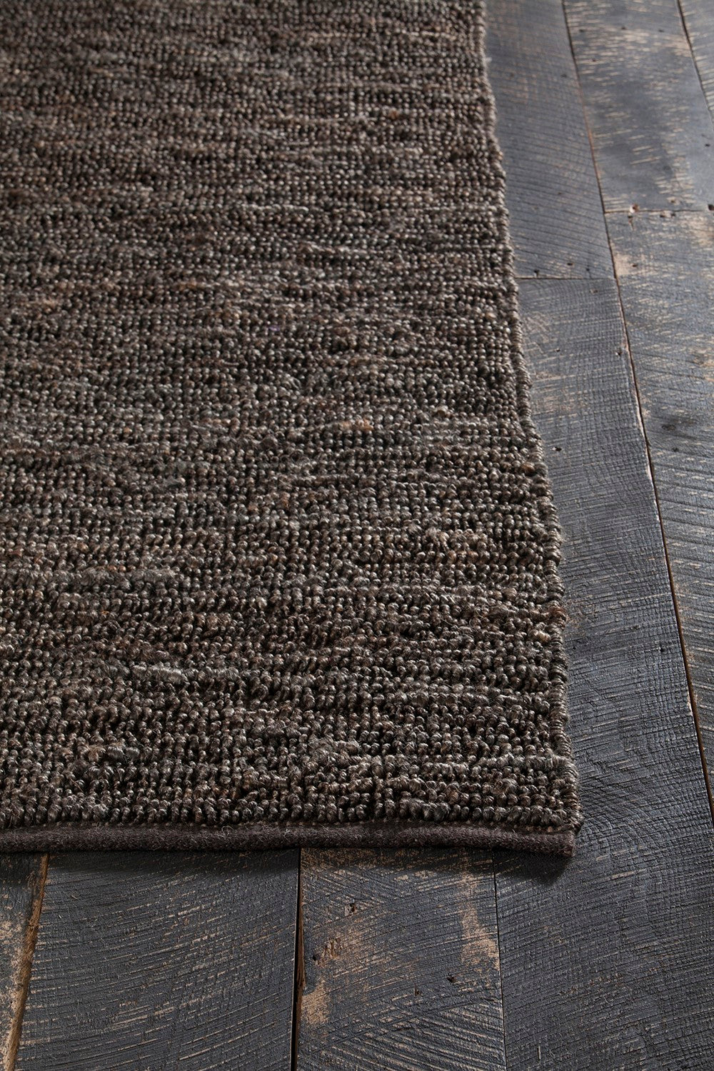 Arlene Brown Hand Woven Solid Rug