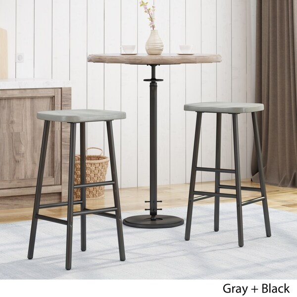 Merlyne Pine Bar Stools (Set of 2) by Christopher Knight Home