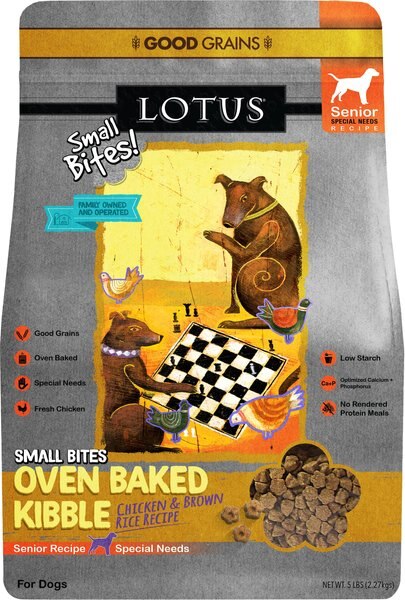 Lotus Oven-Baked Senior Small Bites Recipe Dry Dog Food