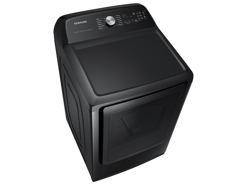 Samsung DVE52A5500V 7.4 Cu. Ft. Smart Electric Dryer With Steam Sanitize+ In Brushed Black