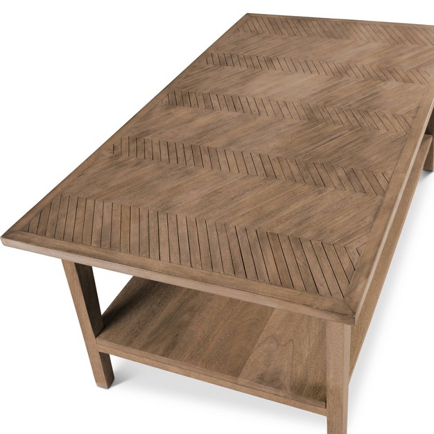 Milani Rectangle Cocktail Table Natural Steve Silver Co