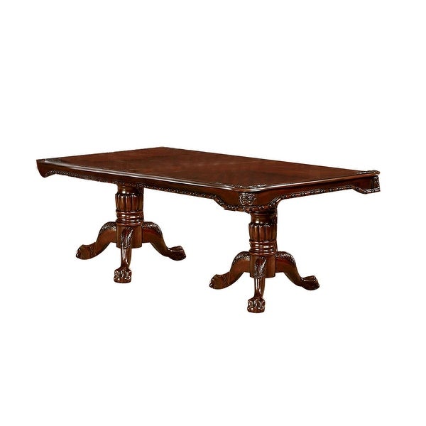 Wooden Dining Table in Brown Cherry Finish - Brown Cherry