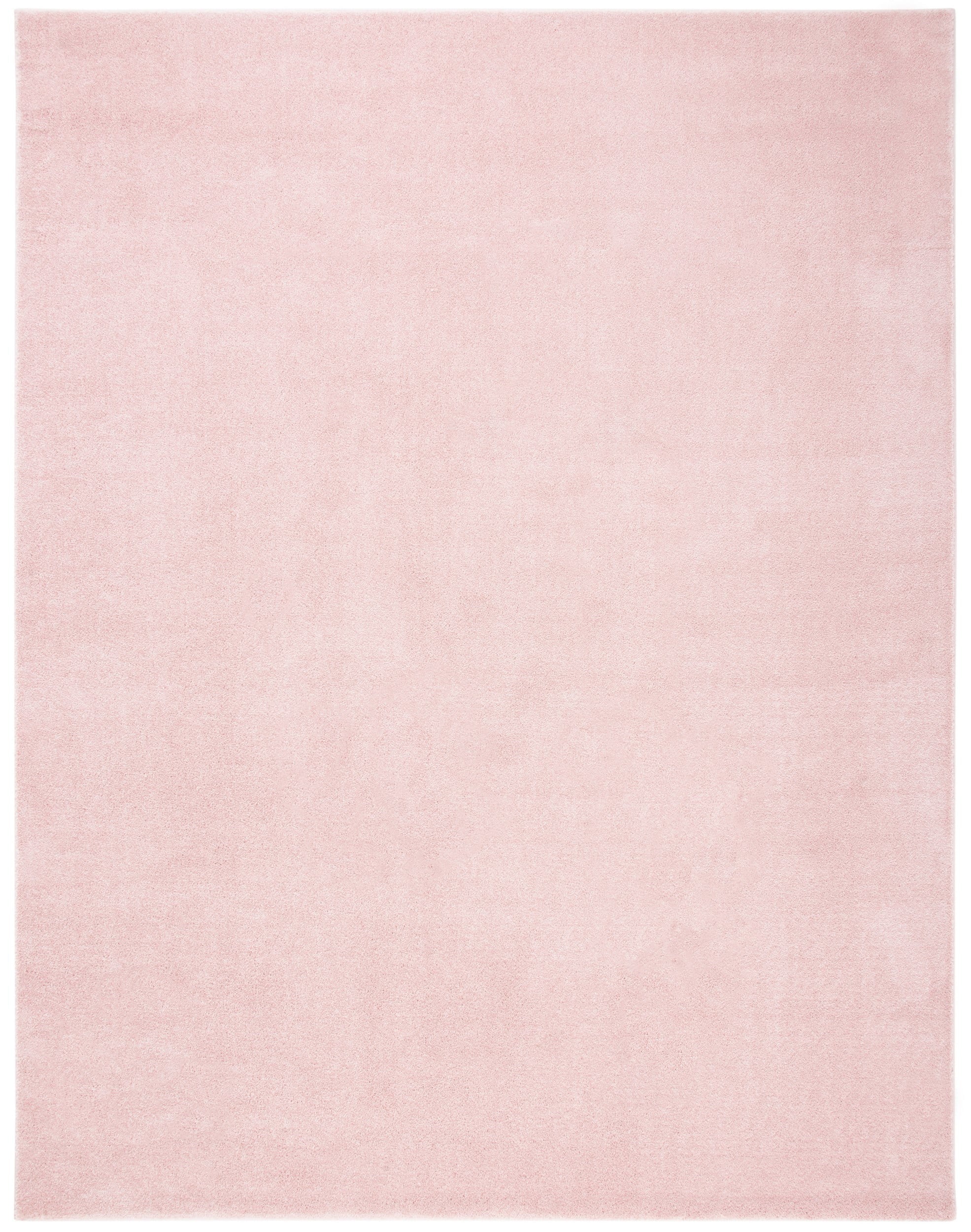 SAFAVIEH Plain and Solid Carleen Solid Plush Area Rug, Pink, 5'5