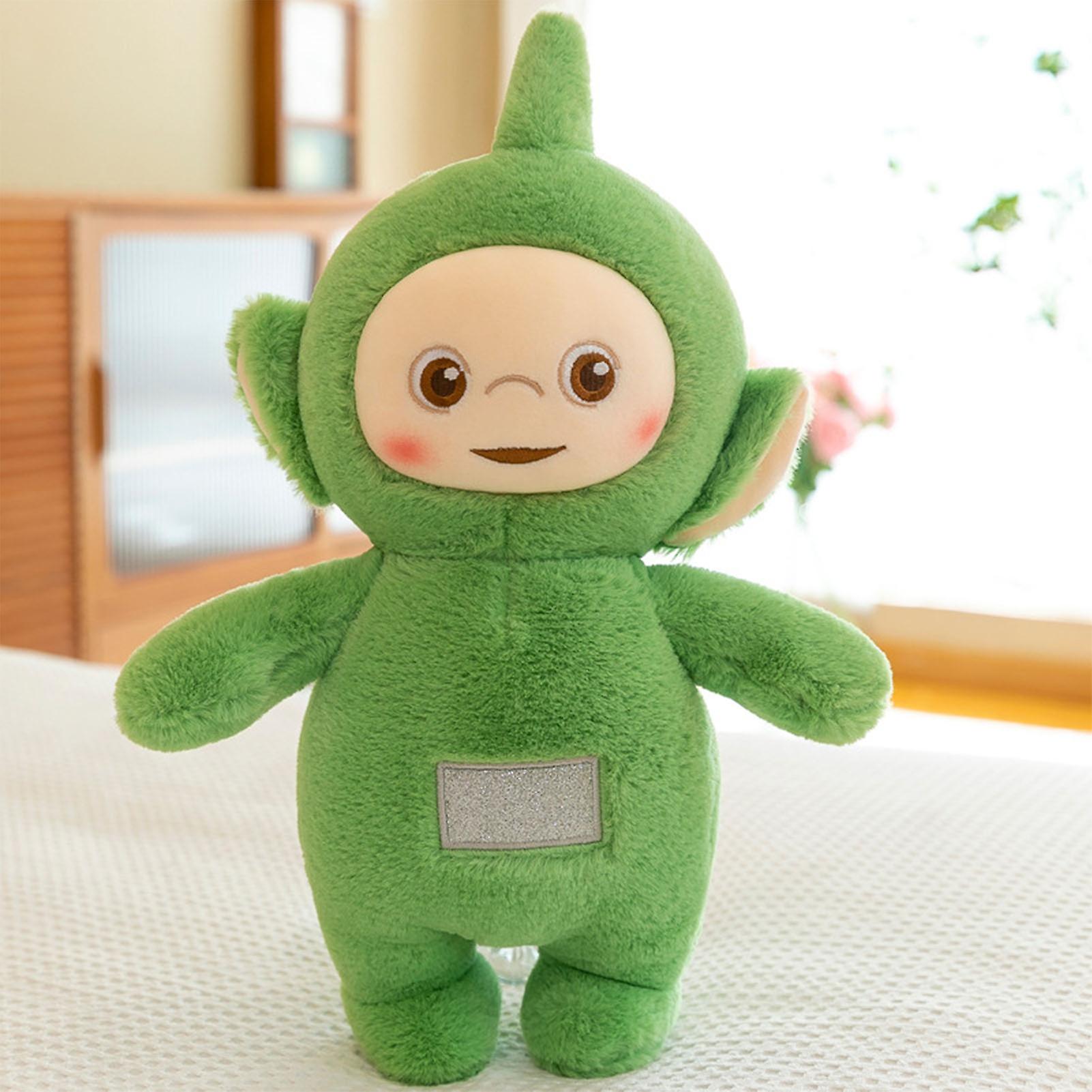 Stuffed Toy Soft Exquisite 3D Cotton Cute Expression Smoothing Bright Colors Plush Toy for Kids Girl Gifting Green 11.8in