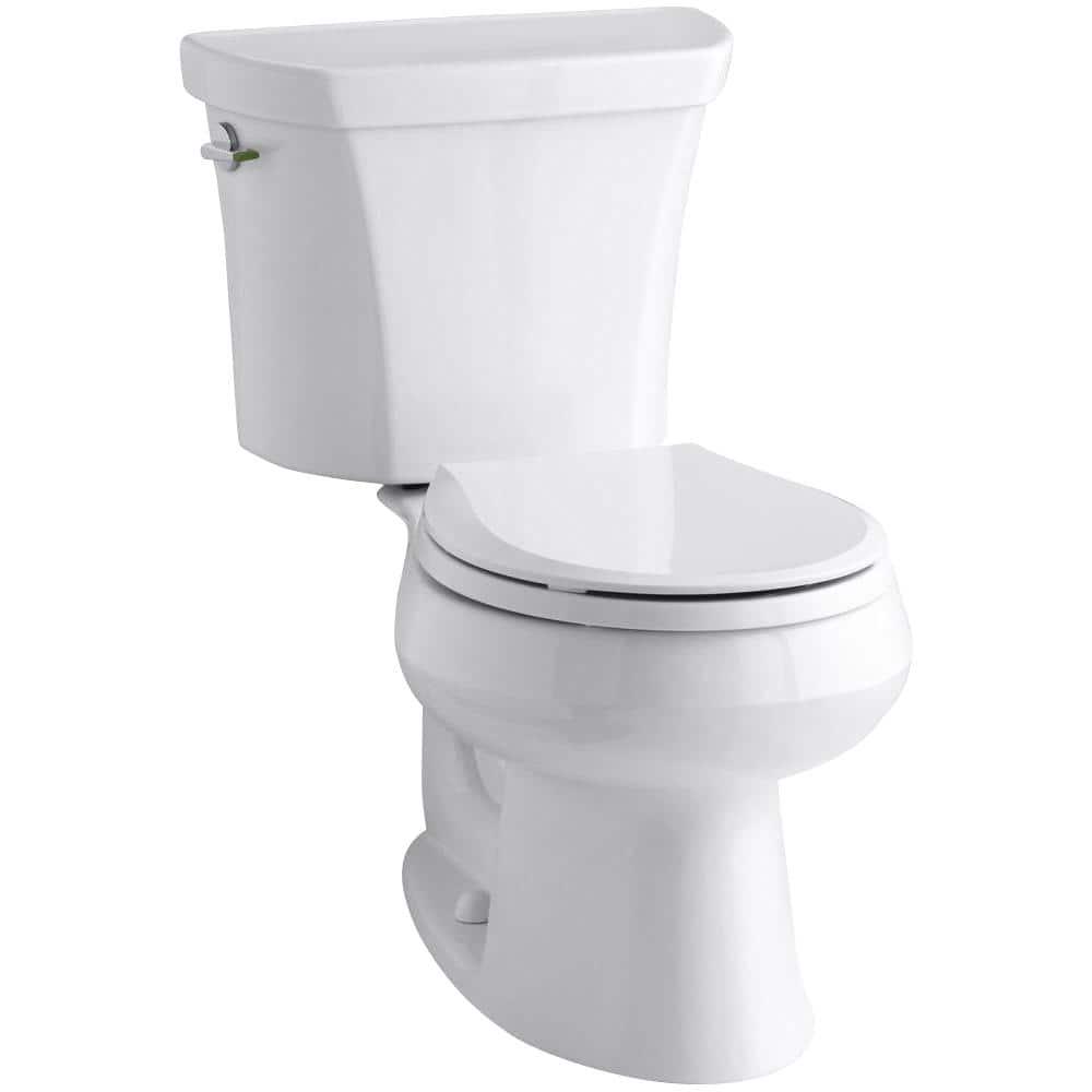 KOHLER Wellworth 2Piece 11 or 16 GPF Dual Flush Round Toilet in White