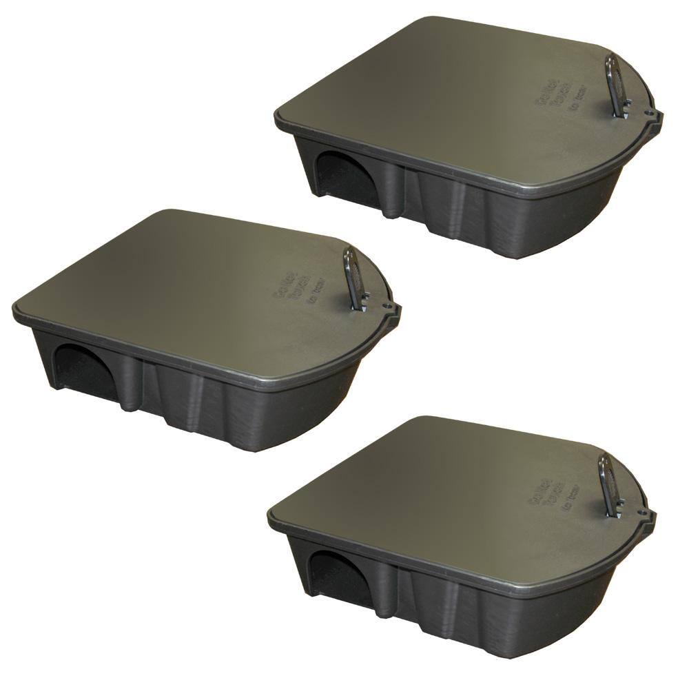 Harris Rat and Mouse Bait Station (3-Pack) 3RATBOX