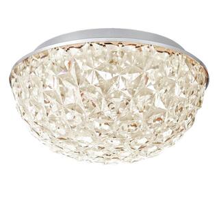 Home Decorators Collection Ellis Place 12.25 in. Chrome LED Round Flush Mount Modern Ceiling Light HD4971A