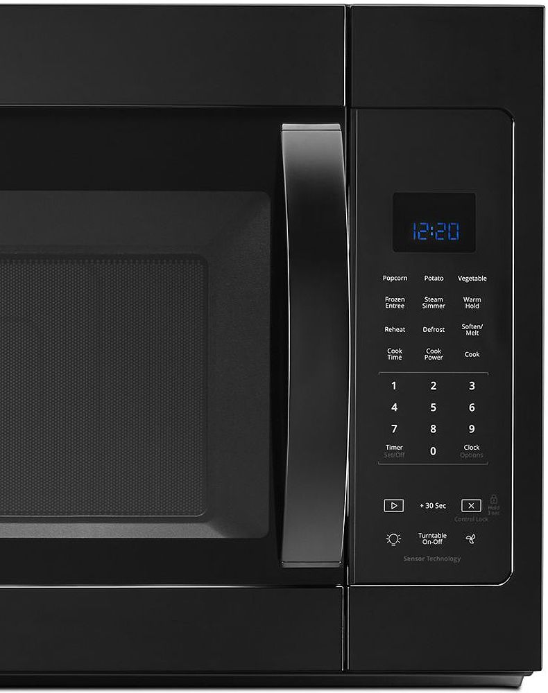 Whirlpool 1.9 Cu. Ft. Black Steam Microwave With Sensor Cooking