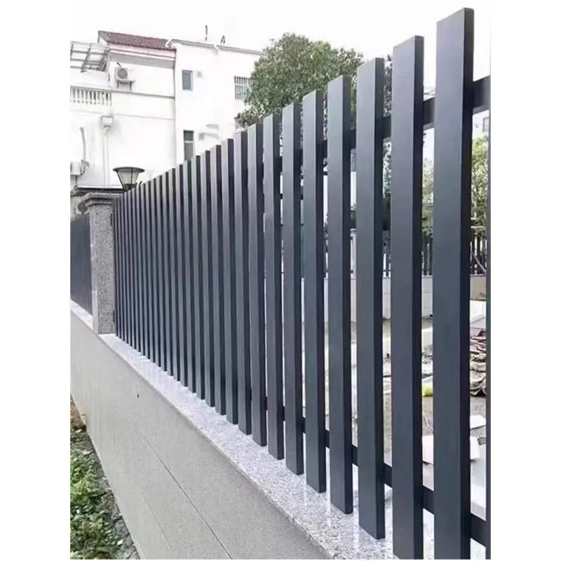 DIY size  fence Panel wood plastic Composite Boards Aluminum gaarden fence for outdoor