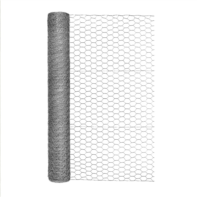 Garden Craft 36 in. H x 50 ft. L Gray Chicken Wire with 1in Openings