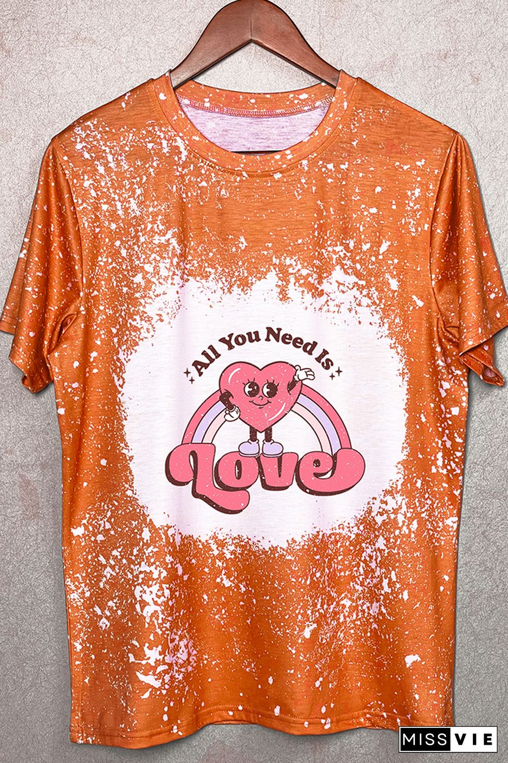 All You Need is Love Valentines Graphic Tee Wholesale