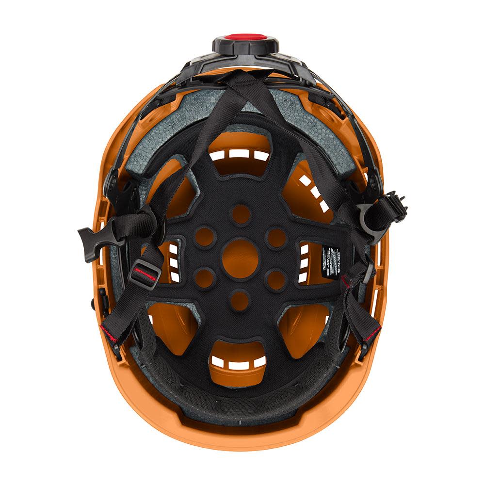 Milwaukee Orange Vented Helmet with BOLT Class C