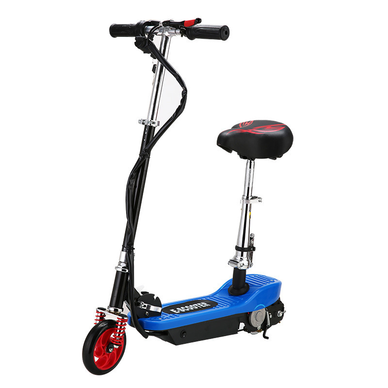 Rechargeable Foldable Electric Scooter With Seat Folding Mobility Bike 15KM/H two wheel electric vehicle for transportation