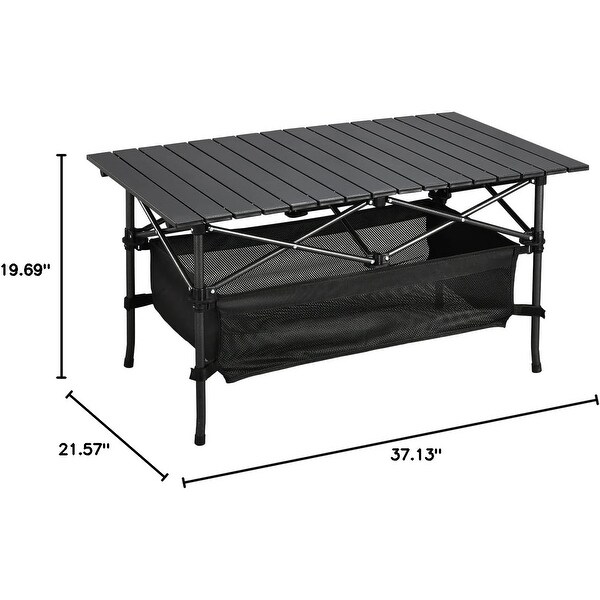 Lightweight Aluminum Folding Camping Table with Carrying Bag