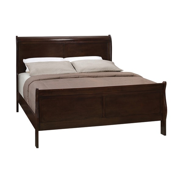 Graffenstaden Cappuccino 3-piece Sleigh Bedroom Set with Dresser - - 34936274