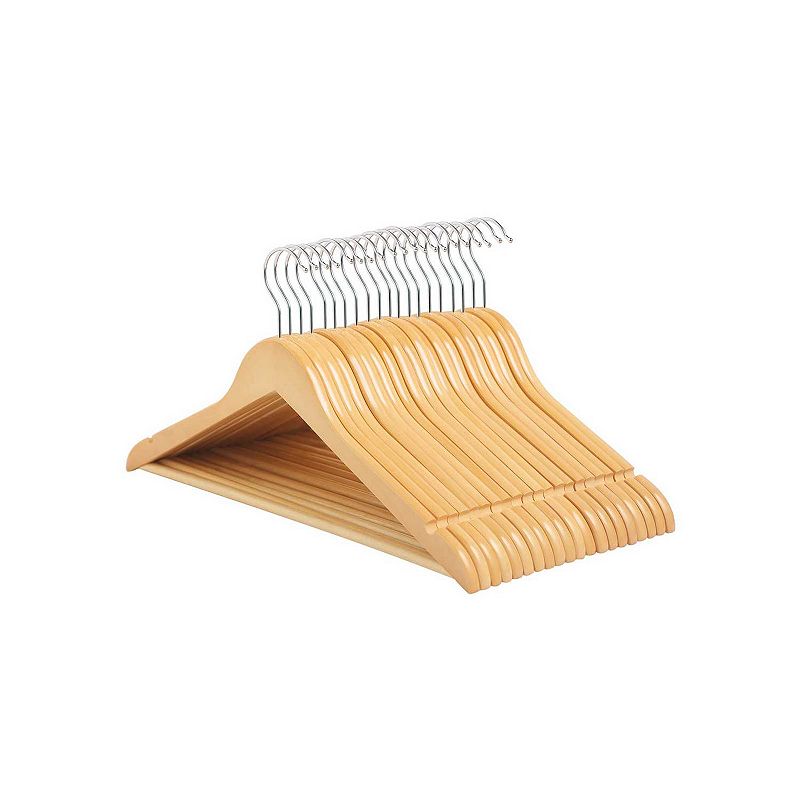 20 Pack Wooden Hangers