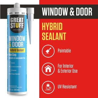 GREAT STUFF 10.1 fl. oz. Gray Window and Door Hybrid Polymer Sealant (3-Pack) 99DOOR3033X03