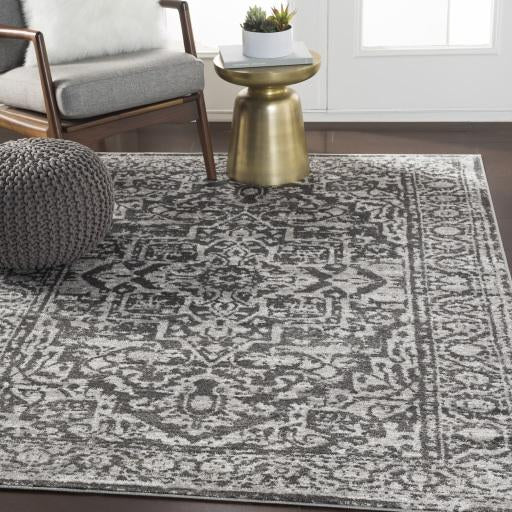 Monte Carlo Charcoal Rug in Various Sizes