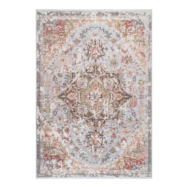 nuLOOM Annabel Hand Knotted Rustic Rosette Area Rug