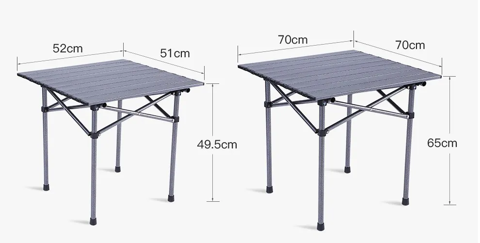 Portable Hot Sale Picnic Lightweight Aluminium oy Folding Beach Camping Table For Outdoor Hiking