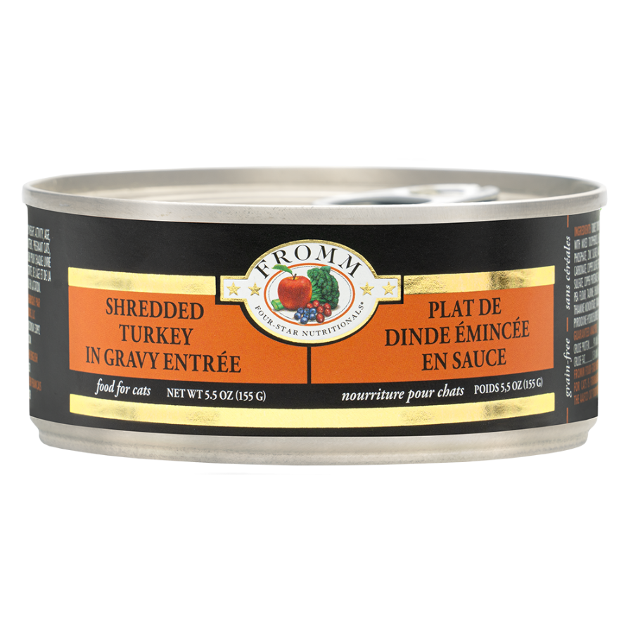 Fromm Four-Star Shredded Turkey Canned Cat Food 5.5oz