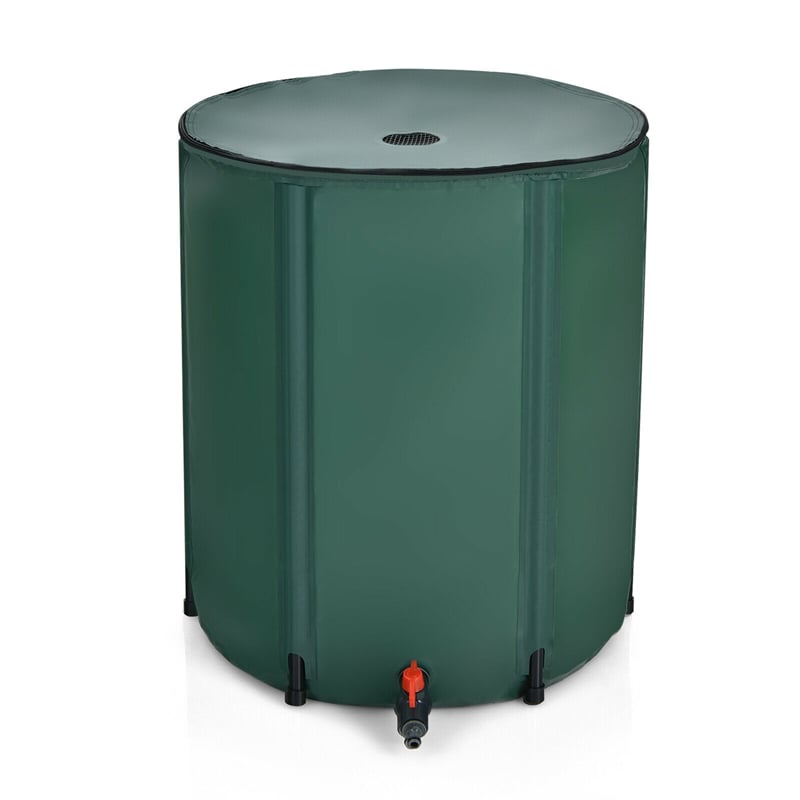 60 Gallon Portable Collapsible Rain Barrel Water Collector Tank Water Storage