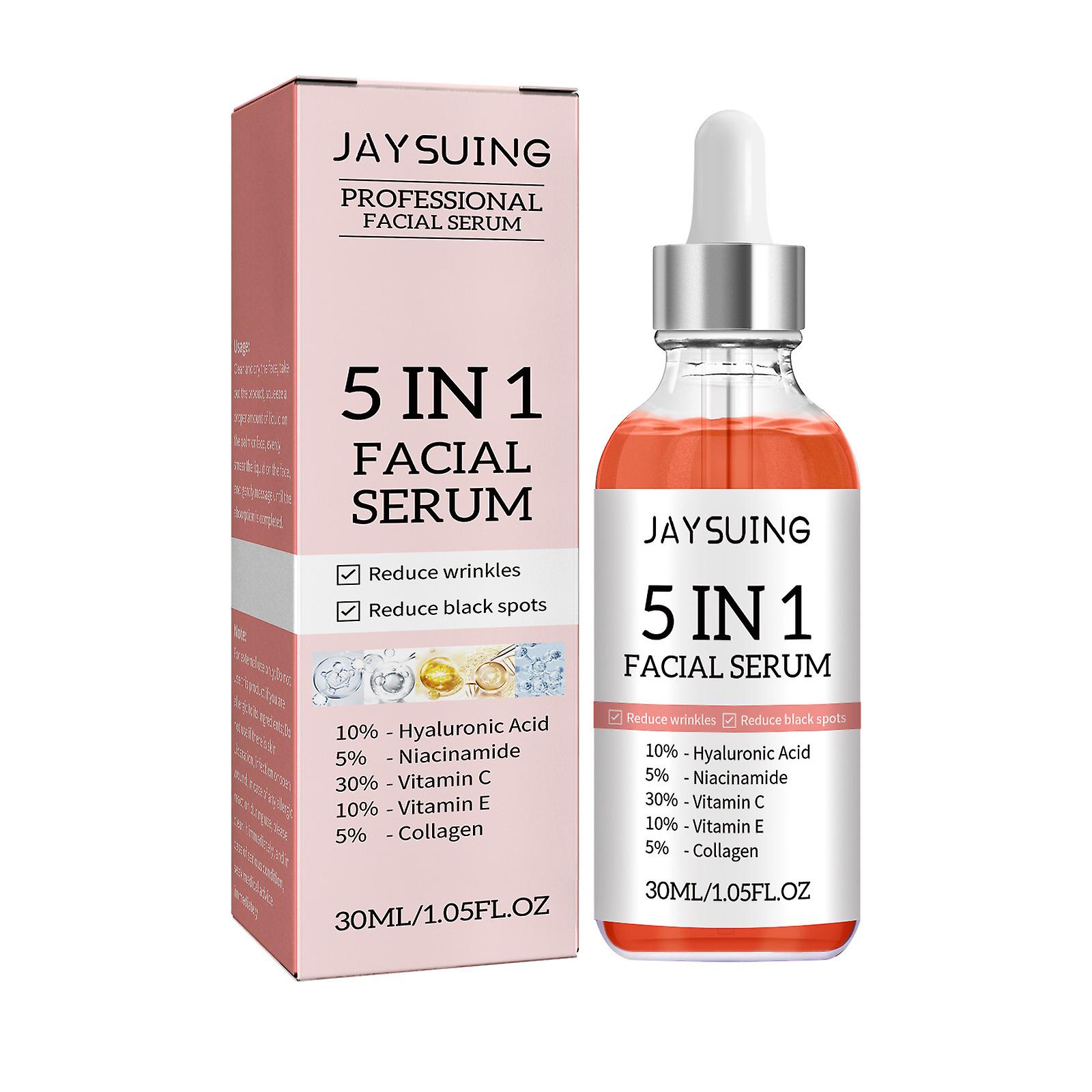 5-in-1 Facial Serum Nourishes And Beautifies Skin Moisturizes Skin Anti-wrinkle Firmness Lightens Spots And Acne