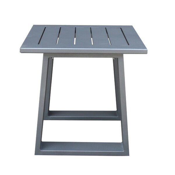 Outdoor Indoor Aluminum Square End Table/Side Table