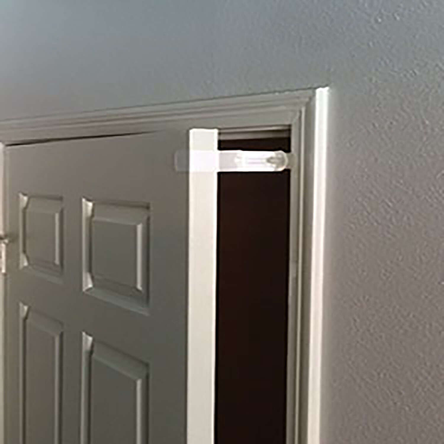 STOPPCLIPP 3 in. W X 3 in. L Steel White Door Stop Mounts to door