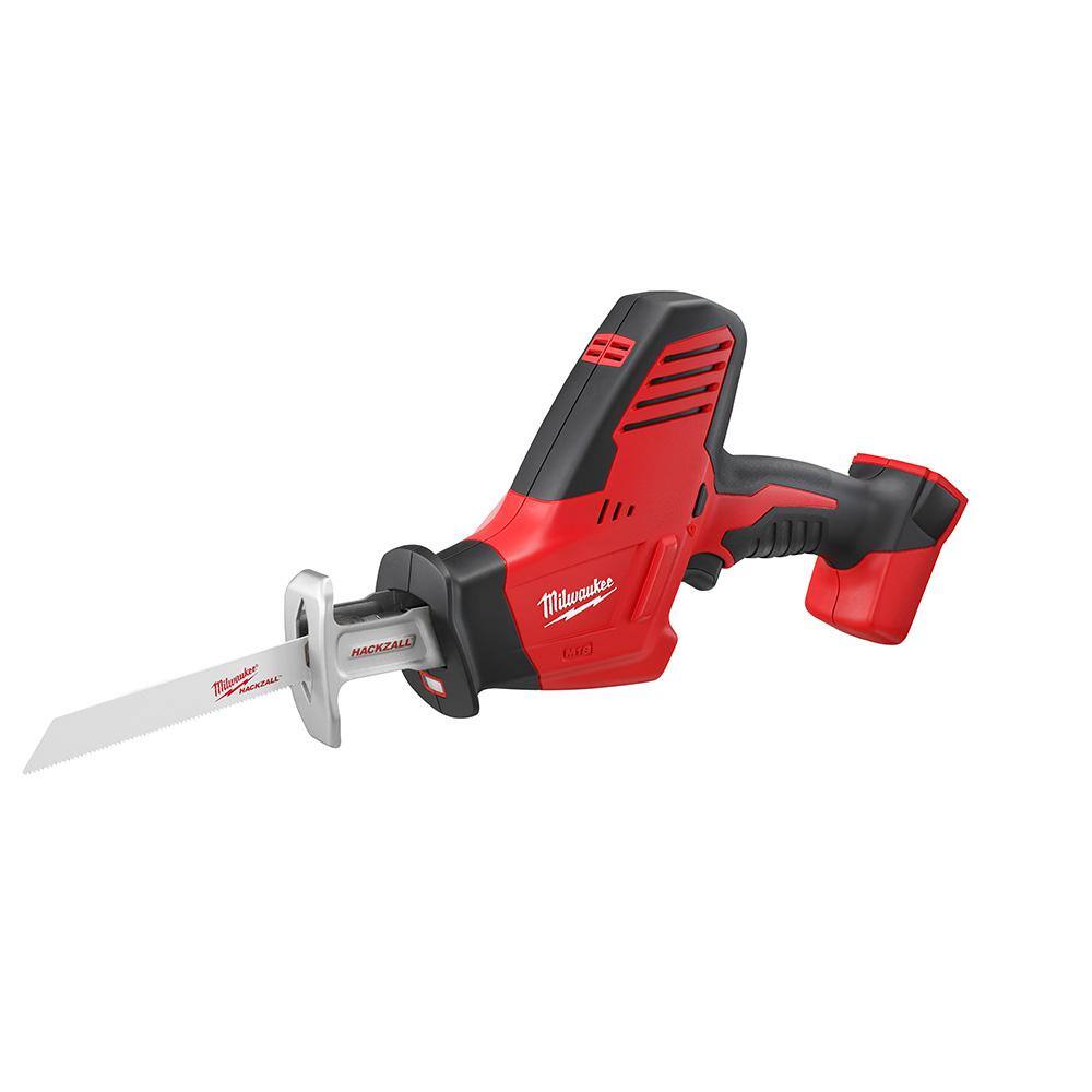 MW M18 18V Lithium-Ion Cordless Short Throw Press Tool Kit with 3 PEX Crimp Jaws and Hackzall 2674-22C-2625-20