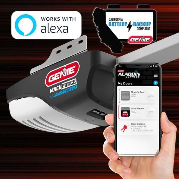 Genie Signature Series 2 HPc Premium Screw Drive Smart Garage Door Opener with Battery Backup AlexaGoogle Assistant Ready 4063B-TKV