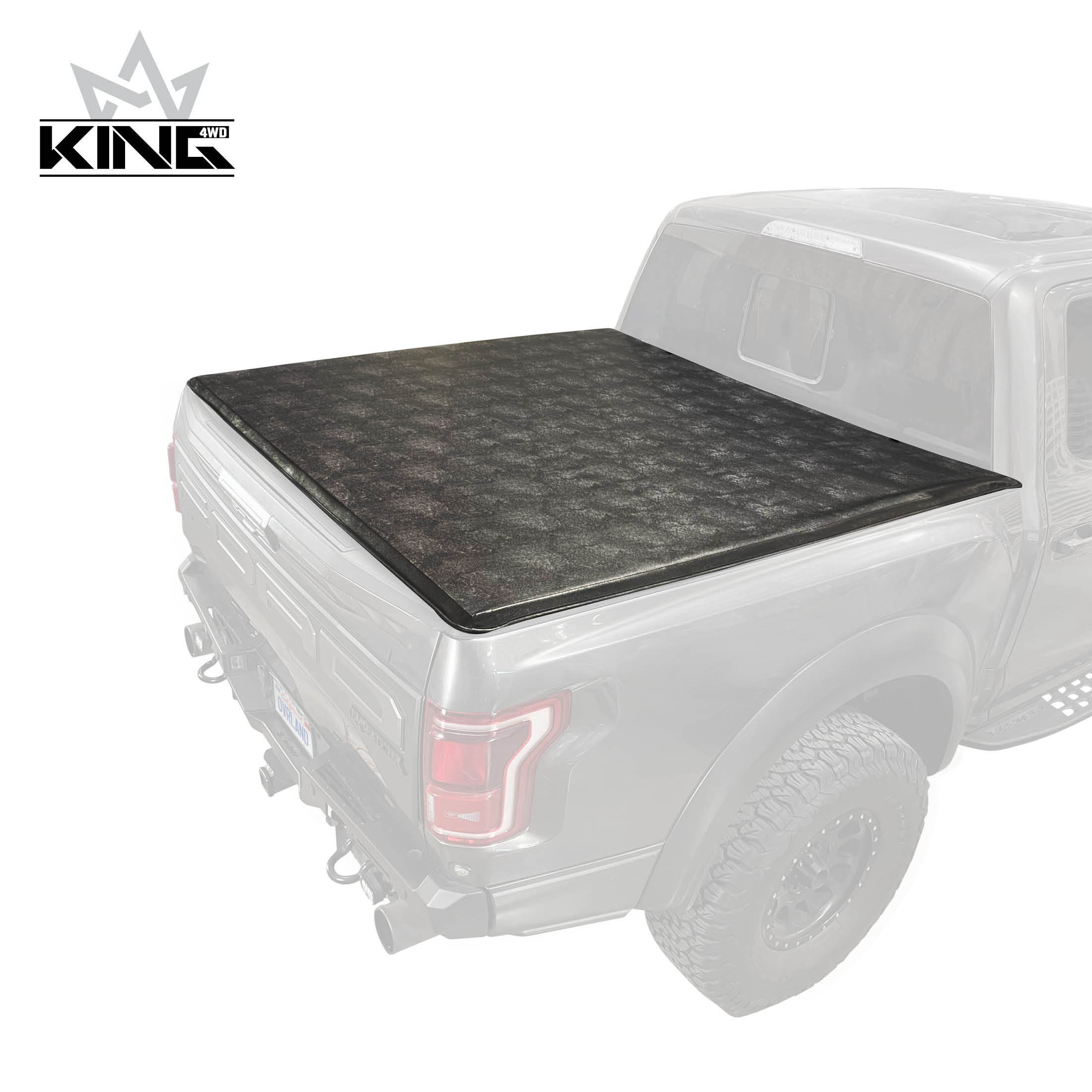 King 4WD Velcro Soft Roll Up Truck Bed Tonneau Cover for Ford 2015-Current F-150 6.5' Bed