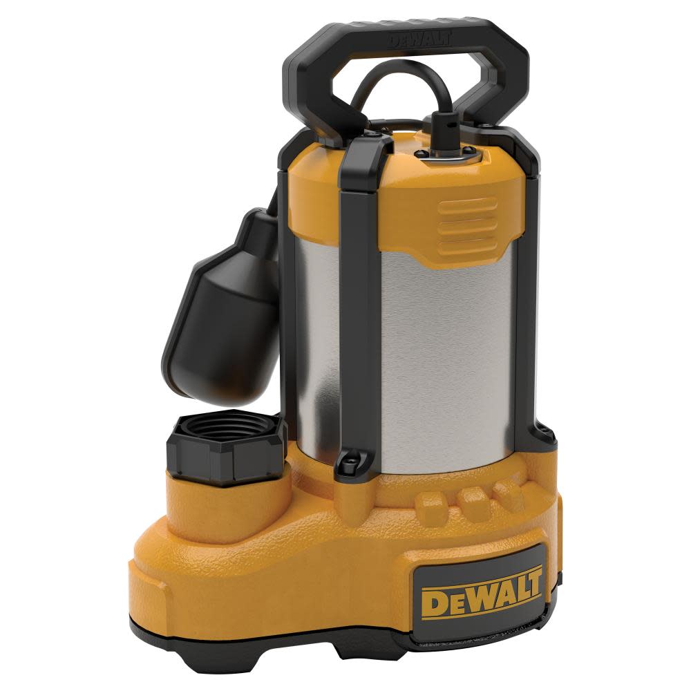 DEWALT 1 HP Stainless Steel/Cast Iron Submersible Sump Pump DXWP62181 from DEWALT